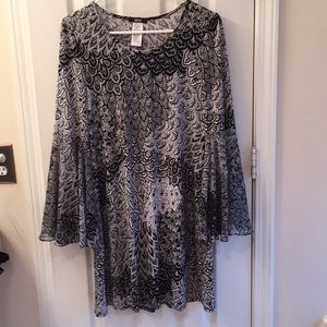 Black and white dress